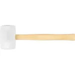 Ciocan de cauciuc Strend Pro HM221 900 g, cap alb, coadă din lemn 355 mm