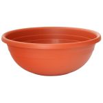 Ghiveci tip bol ICS Clivia 40 cm, teracotă, pentru flori și aranjamente