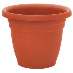 Ghiveci ICS THEA din plastic, teracotă, 35x29 cm, pentru interior/exterior