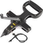 Ruletă de măsurare Giantop 30 m din oțel, cu vârf și manivelă