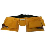 Borsetă pentru scule din piele HR68202, pentru curea, cu 2 buzunare