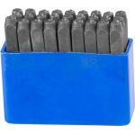 Set poansoane litere alfabet 3 mm, 27 buc, Strend Pro HR59103