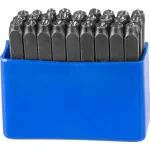 Set poansoane litere 4 mm (27 piese) pentru marcare manuală HR59104