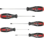 Set șurubelnițe Strend Pro SD9962, 5 piese, plate + Pozidriv, CrV magnetice