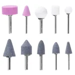 Set pietre abrazive cu tija Strend Pro RGT1010, 10 piese pentru bormasina