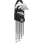 Set chei imbus lungi cu bilă Strend Pro HK0045, 9 piese (1,5–10 mm)