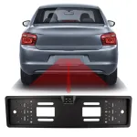 Cameră marșarier pe suport număr înmatriculare Carguard 170° 12V