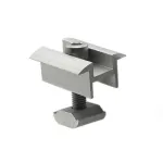 Clemă dublă tip Y din aluminiu pentru montaj panouri fotovoltaice, 40x35 mm