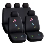 Set huse universale pentru scaune auto cu fluturi, 11 piese, negru - Carguard