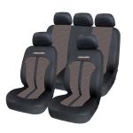 Set huse scaune auto universale premium bej-negru CARGUARD, compatibile airbag