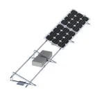 Kit structură reglabilă 20–30° pentru 6 panouri fotovoltaice, cu balast
