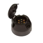 Mufă priză 7 pini 12V Carguard pentru remorcă/trailer, cu capac de protecție