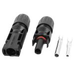 Set mufe MC4 pentru panouri fotovoltaice (tată + mamă) cu pini incluși