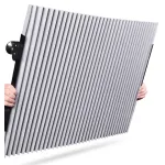 Parasolar auto retractabil 150x70 cm cu ventuze, protectie UV – Carguard