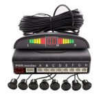 Set senzori de parcare față-spate cu 8 senzori și afișaj LED Carguard
