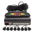 Set senzori de parcare față-spate cu 8 senzori și afișaj LED Carguard