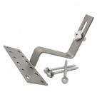 Suport tip Z din inox pentru montaj panou fotovoltaic pe acoperiș cu țiglă