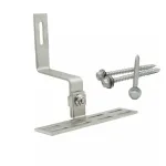 Suport reglabil din inox pentru montaj panou fotovoltaic pe acoperiș cu țiglă, tip Z