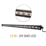 Bară LED off-road 72W, 24 SMD, 4800 lm, IP67, 12–32V Carguard