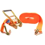 Chingă de fixare cu clichet 2T, 8 m x 50 mm, cu cârlige Carguard