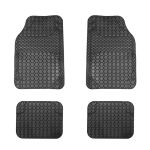 Set covorașe auto universale ajustabile Carguard din PVC, negru (4 buc.)