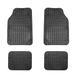 Set covorașe auto universale ajustabile Carguard din PVC, negru (4 buc.)