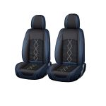 Set huse scaune auto premium 5 locuri Carguard Deluxe, negru-albastru