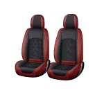 Set huse scaune auto premium 5 locuri Carguard Deluxe, roșu-negru