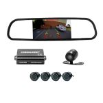 Set senzori de parcare cu cameră marșarier și ecran în oglindă Carguard
