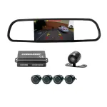 Set senzori de parcare cu cameră marșarier și ecran în oglindă Carguard