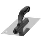 Gletieră inox MA3010 Classic Black 280x130 mm, dreaptă, cu mâner plastic