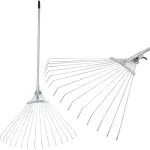 Grebla tip evantai pentru frunze Strend Pro, 15 dinti, maner metalic