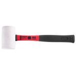Ciocan din cauciuc Strend Pro 900 g, 320 mm, cap alb, coadă metalică TPR