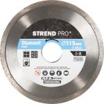 Disc diamantat plin Strend Pro 115 mm pentru ceramică, piatră și beton