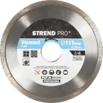 Disc diamantat plin Strend Pro 115 mm pentru ceramică, piatră și beton