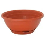 Ghiveci cu farfurie ICS Serenella 25 cm, înălțime 10 cm