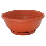 Ghiveci cu farfurie ICS Serenella 25 cm, înălțime 10 cm