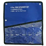 Husă Tetron 06 albastră pentru chei fixe/inelare, 6 compartimente