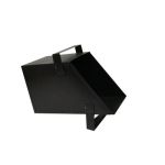 Recipient metalic pentru carbuni, lacuit negru, cu suport (Strend Pro)