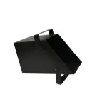 Recipient metalic pentru carbuni, lacuit negru, cu suport (Strend Pro)