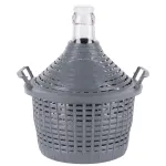 Damigeană din sticlă 5L Strend Pro, cu protecție din plastic și 2 mânere