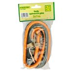 Set corzi elastice Strend Pro LB342 cu cârlige din oțel, 8 mm, 2x1 m