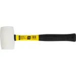 Ciocan din cauciuc Strend Pro 450 g, cap alb, coadă PVC/TPR 310 mm
