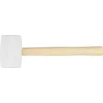 Ciocan din cauciuc Strend Pro HM221 450 g, cap alb, coadă din lemn 310 mm