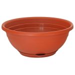 Ghiveci ICS Serenella 30 cm cu farfurie, plastic rezistent