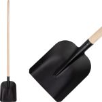 Lopată Strend Pro Garden S504B.WH 7130, neagră, 28x23,5 cm, coadă din lemn