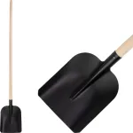 Lopată Strend Pro Garden S504B.WH 7130, neagră, 28x23,5 cm, coadă din lemn