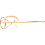 Paletă mixer pentru mortar Strend Pro PXE-01, 140x600 mm, filet M14