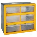 Organizator de perete Strend Pro cu 6 sertare, 26,5x16x23,5 cm, max. 12 kg