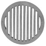 Grătar din fontă rotund Ø200 mm pentru sobă, cuptor și șemineu